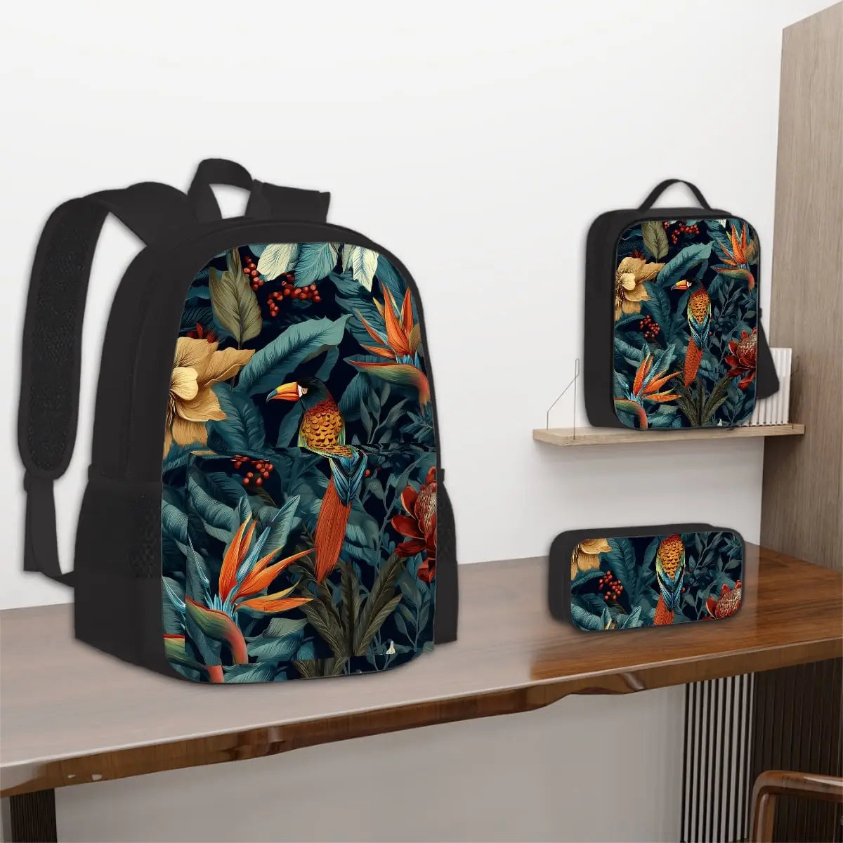 Amor di Stelle® NOVA 3-teiliges Set: Rucksack Lunchbag & Federmäppchen - Schoolbag Jetzt einkaufen