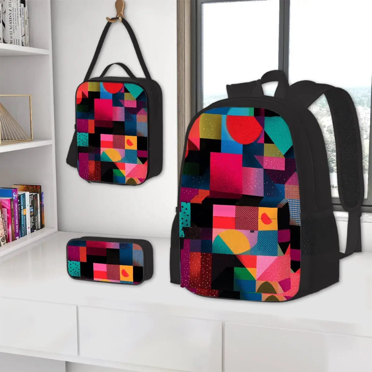 Amor di Stelle® NOVA 3-teiliges Set: Rucksack Lunchbag & Federmäppchen - Schoolbag Jetzt einkaufen