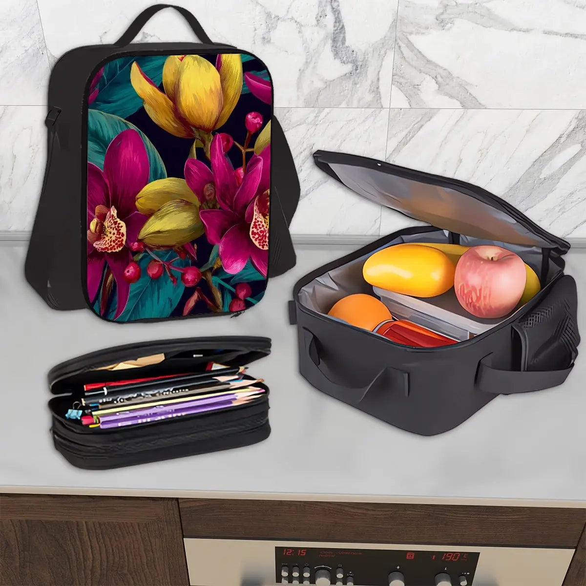 Amor di Stelle® NOVA 3-teiliges Set: Rucksack Lunchbag & Federmäppchen - Schoolbag Jetzt einkaufen