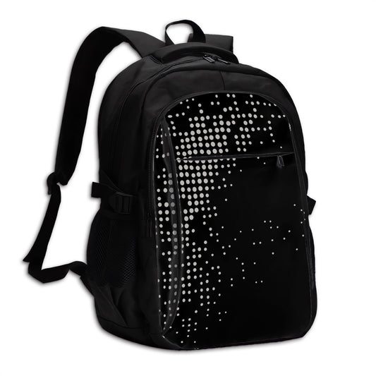Amor di Stelle® Laptop-Rucksack mit USB-Ladeanschluss & Anti-Diebstahl-Fach