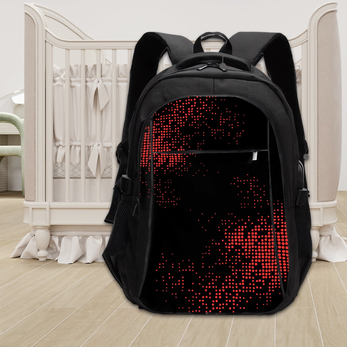 Amor di Stelle® Laptop-Rucksack mit USB-Ladeanschluss & Anti-Diebstahl-Fach
