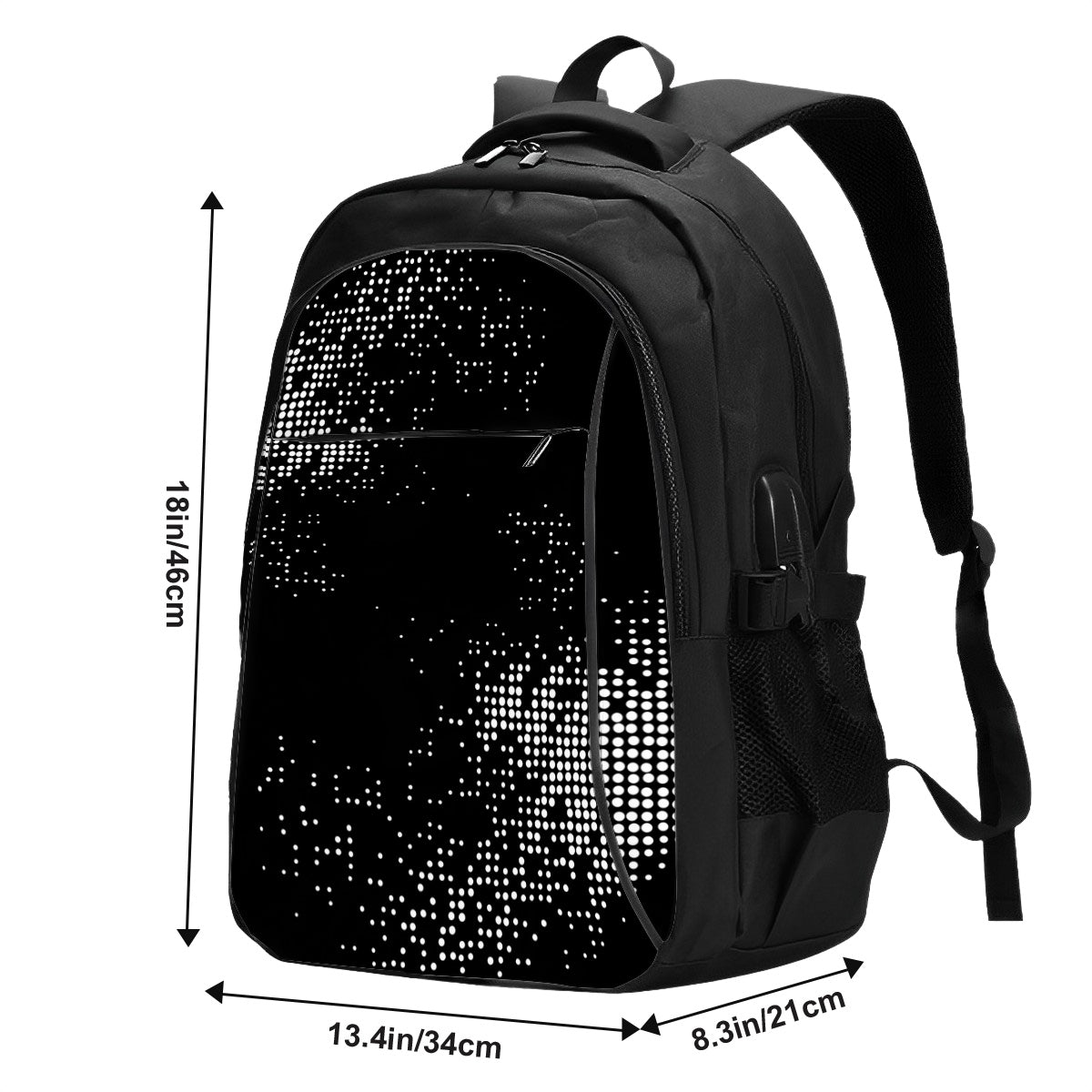 Amor di Stelle® Laptop-Rucksack mit USB-Ladeanschluss & Anti-Diebstahl-Fach