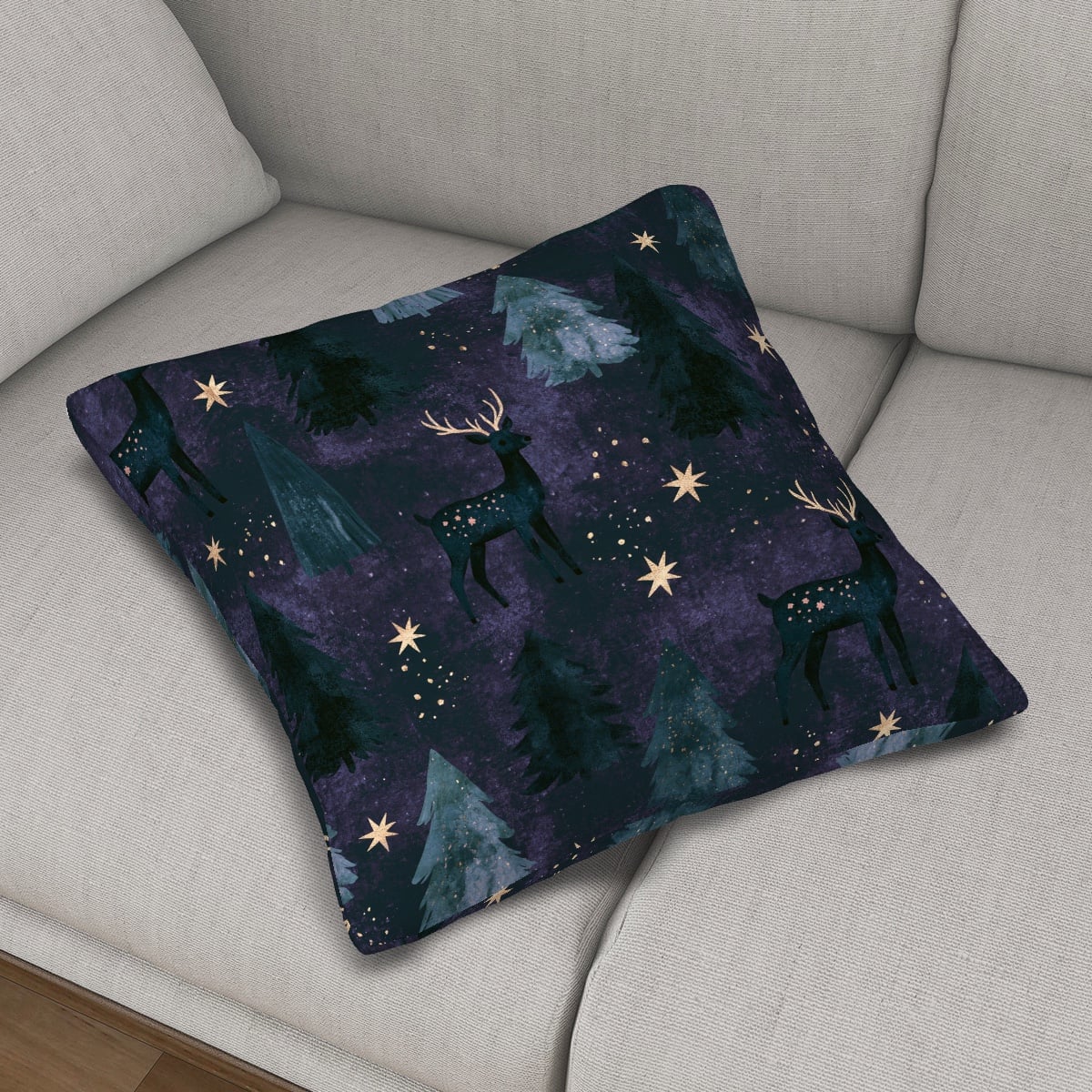 Amor di Stelle® RIPOSO | Edler Samt-Kissenbezug | Dekokissen Bunt