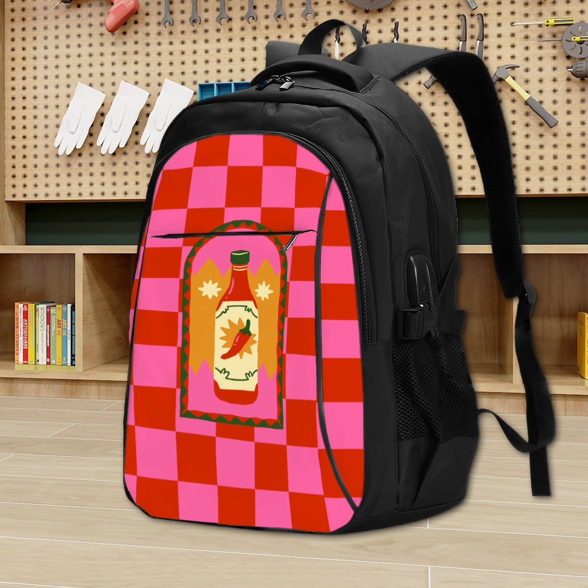 Amor di Stelle® Laptop-Rucksack mit USB-Ladeanschluss & Anti-Diebstahl-Fach