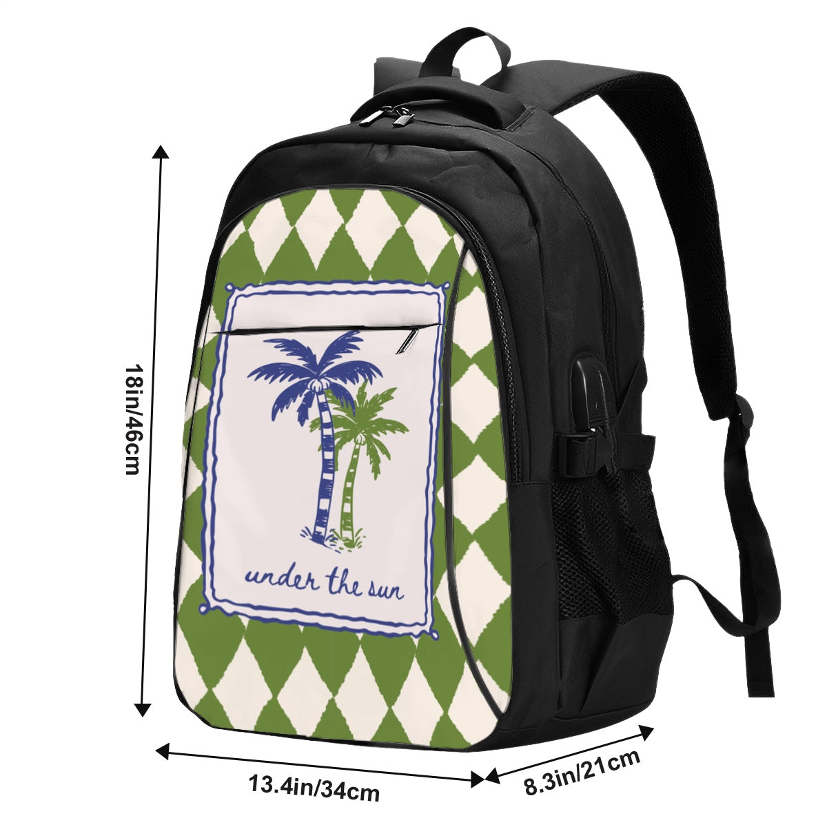 Amor di Stelle® Laptop-Rucksack mit USB-Ladeanschluss & Anti-Diebstahl-Fach