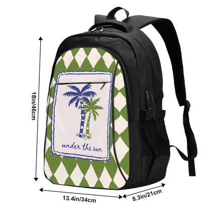 Amor di Stelle® Laptop-Rucksack mit USB-Ladeanschluss & Anti-Diebstahl-Fach
