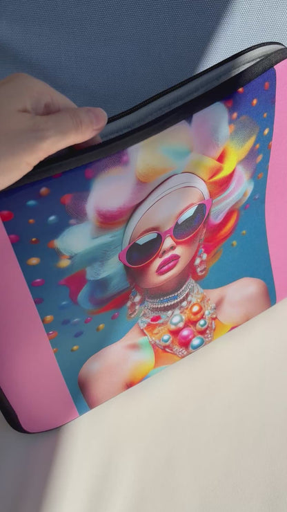 Amor di Stelle® NOVULA– Designer Laptophülle 13 / 15 Zoll bunt⁠